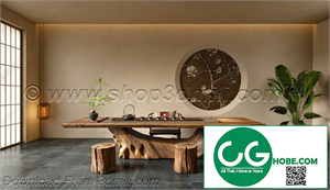 Tea Room 20 3D Model